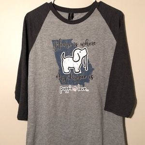 Puppie Love ¾ Sleeve Georgia Tee